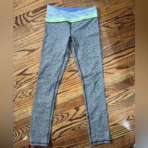 Ivivva Gray and Lime Leggings